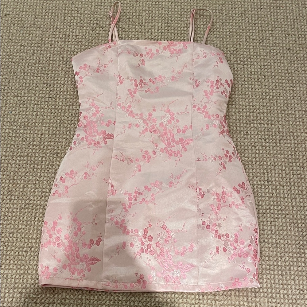 Superdown Blush Pink Floral Dress